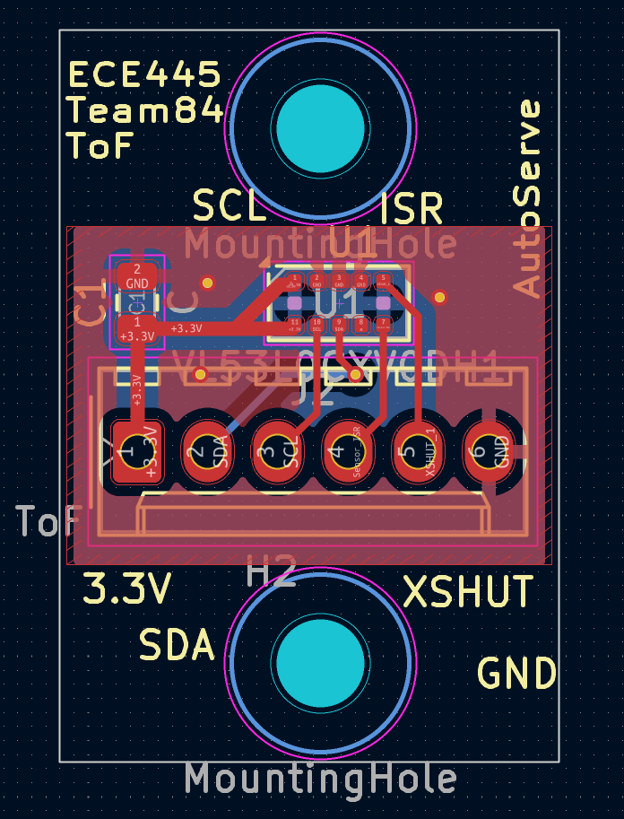 ToF Breakout PCB Layout